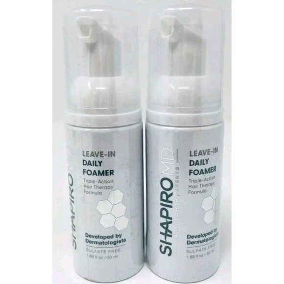 (2-Pack) Shapiro MD Leave In Daily Foamer For Hair Loss 1.69oz - Picture 1 of 1